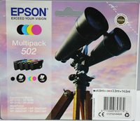 Epson 502 Multipack Cmyk Original Tintenpatronen Schwarz Cyan Magenta Gelb