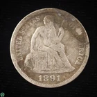 Seated Liberty Dime coin from a recent eBay sale