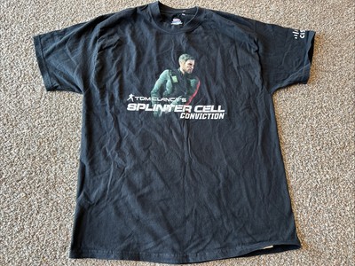 Promo Tom Clancy s Splinter Cell Conviction Xbox 360 T-Shirt Cisco Hanes XL