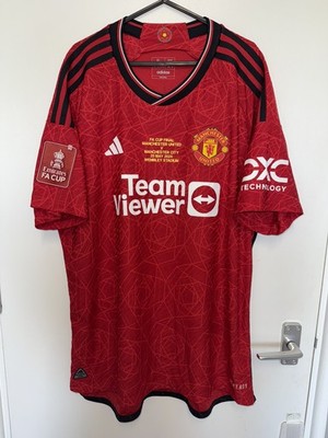 Adidas Man Utd FA Cup Finale 2023/24 Home Fußball Trikot HEAT RDY XL B.FERNANDES