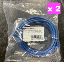 Monoprice RJ45 CAT-6 Patch Cable 10 feet 5902           2 QTY           NEW 