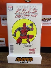 MARVEL COMICS COMMISSIONED COVER ART SIGNED AND REMARKED BY PURCELL & NICIEZA