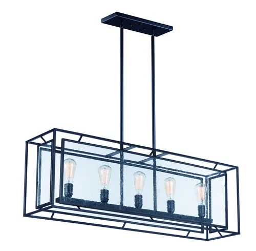 Maxim Era 9.75" Open Frame - Black 5-Light - Picture 1 of 4