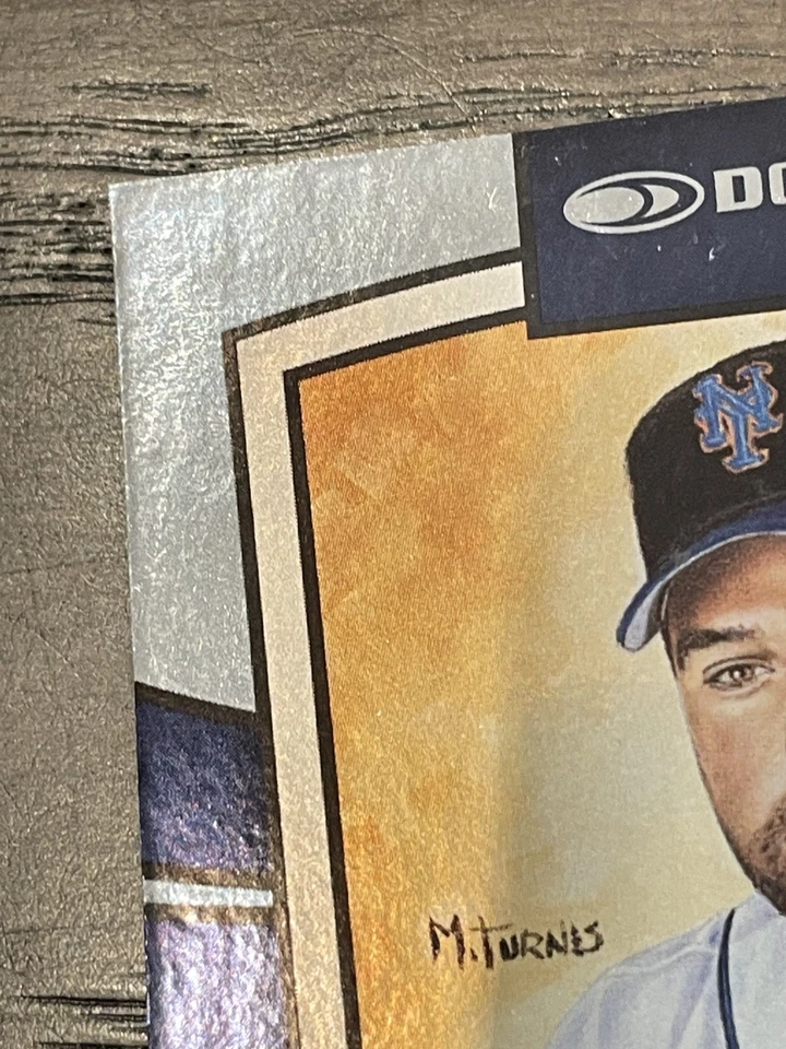 2005 Donruss Diamond Kings Career Stat Line Mike Piazza #15 Mets /378 - Image 3 of 4