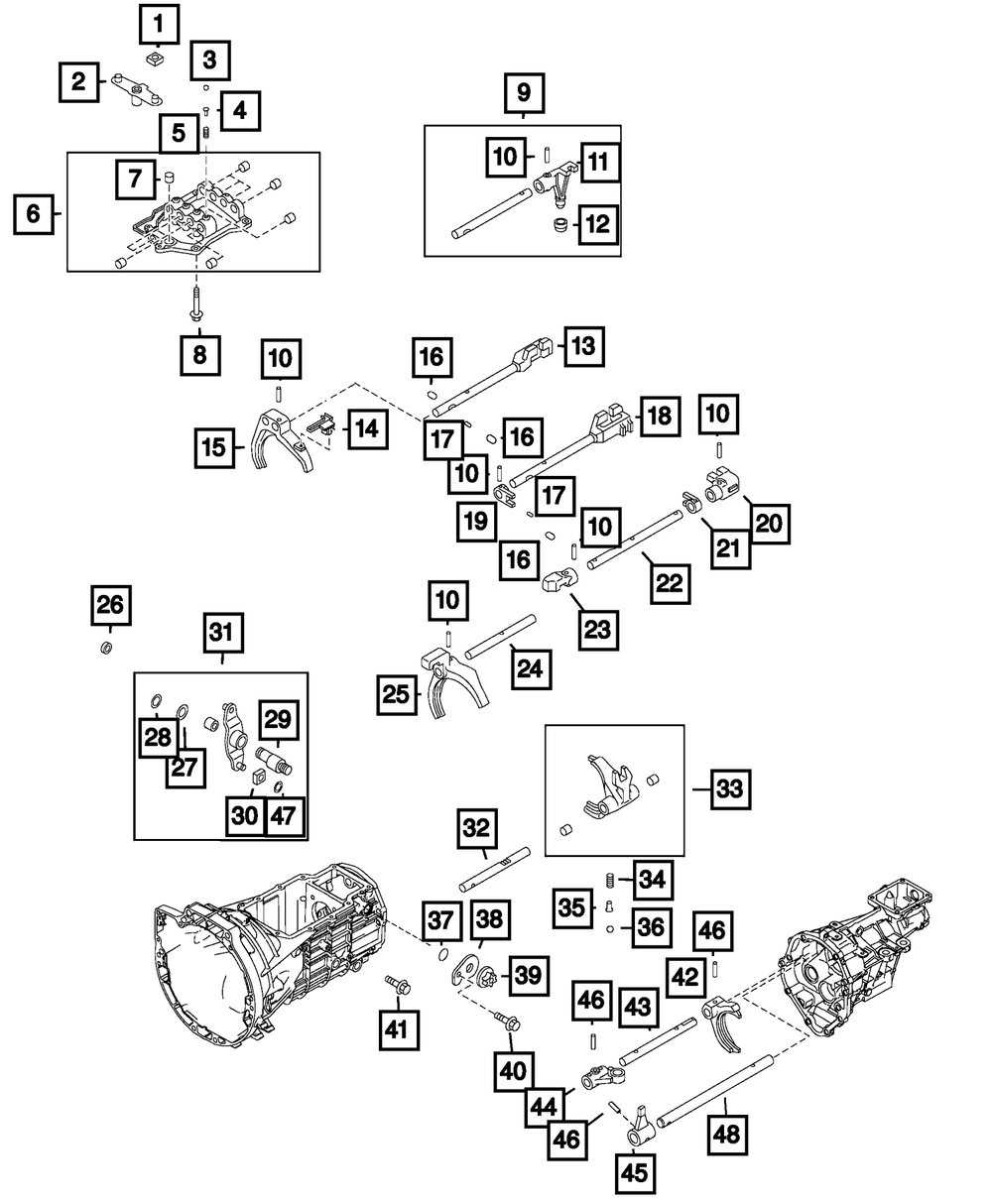 Genuine Mopar Gear Shift Control Rod 68317635AA