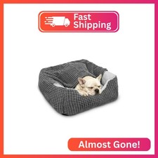 GASUR Dog Beds for Large Medium Small Dogs, Rectangle Cave Hooded Blanket Puppy
