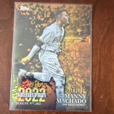 Topps 2023 Series 1 Manny Machado Black Padres #22GH-15 /299 Baseball Card