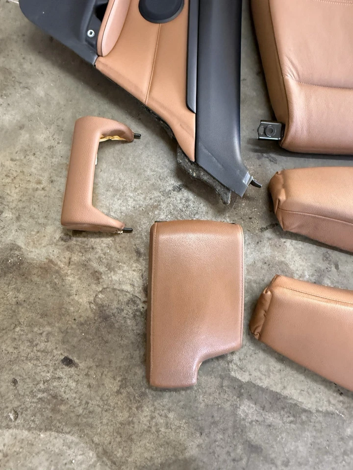 08-13 BMW 328xi 335xi E92 cupé cuero marrón interior conjunto diestro usado OEM Foto 2 de 4