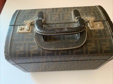 Fendi Zucca Canvas Train Case Vintage 1970 s ...