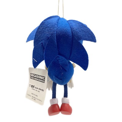 SEGA ソニック　ぬいぐるみ　1991年 SEGA Sonic the Hedgehog 1991 Plastic Boots Plush Excellent JAPAN