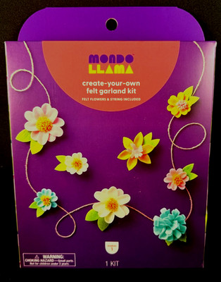 Mondo Llama- Create-Your-Own Felt Garland Kit - Makes 1 Garland