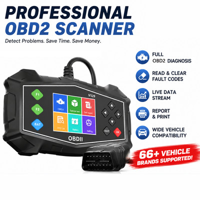 OBD2 Scanner Car Transmission Diagnostic Tool Report Code Reader Battery Tester