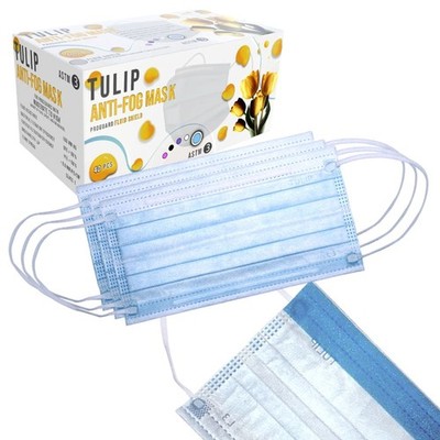 40 Pcs Disposable Face Mask 4 Ply ASTM Level 3 Earloop Anti Fog Foam Strip Lab