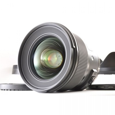 Sigma 24mm f/1.4 DG HSM Art Wide Angle Lens for Nikon F Hood *Near Mint* #4394