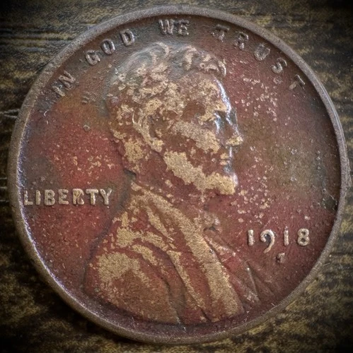 1918-S Lincoln Wheat Cent VF/XF