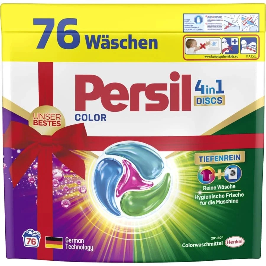 76 Wäschen Persil 4in1 Color Excellence DISCS für Wäsche, 76 WL XXL - Bild 2 von 3