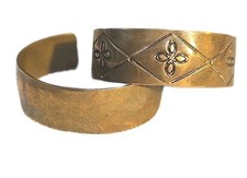 Anthony Garcia Brass (2) Bracelet Cuff Bangles Bangle Signed