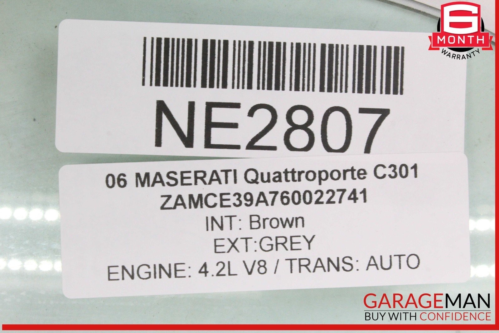 Maserati Quattroporte 2003-2013 REAR+LEFT Door glass