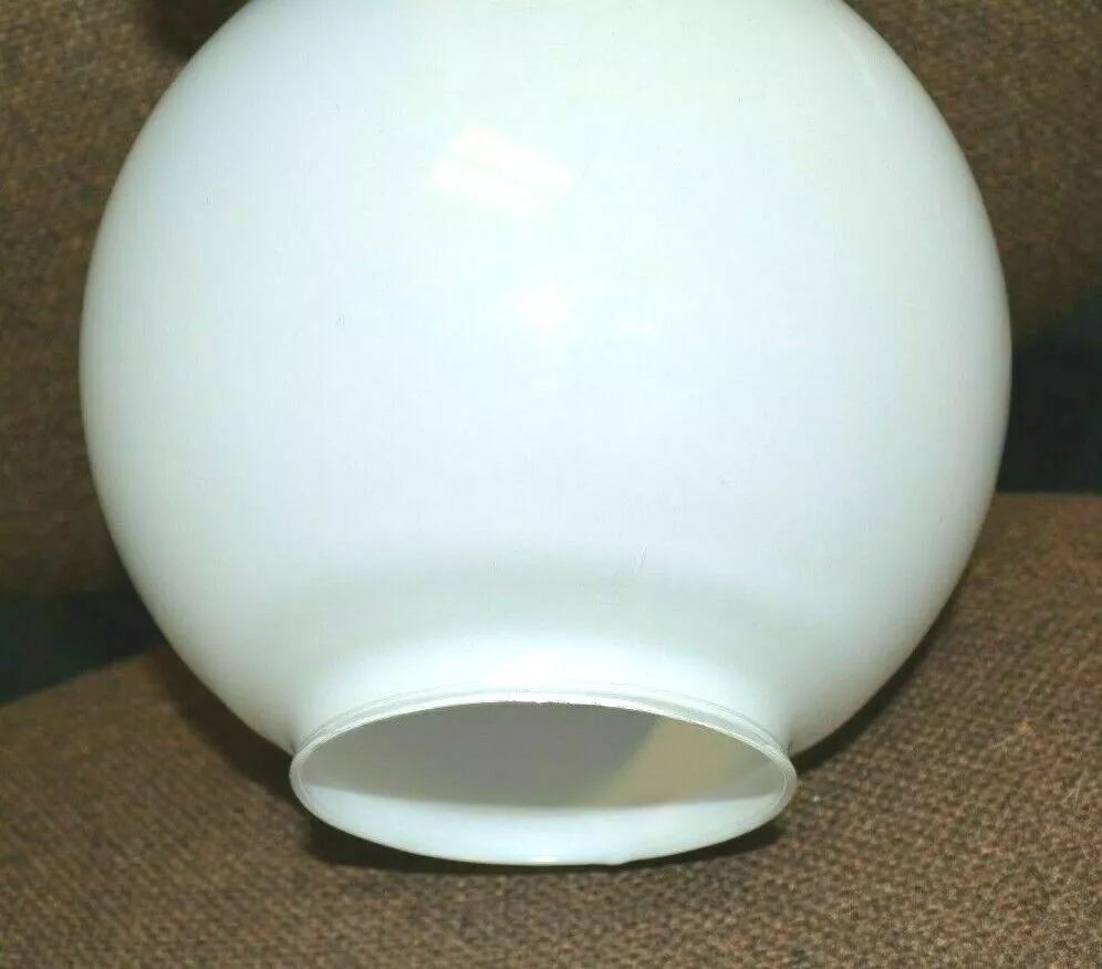 WHITE MILK GLASS BALL 8