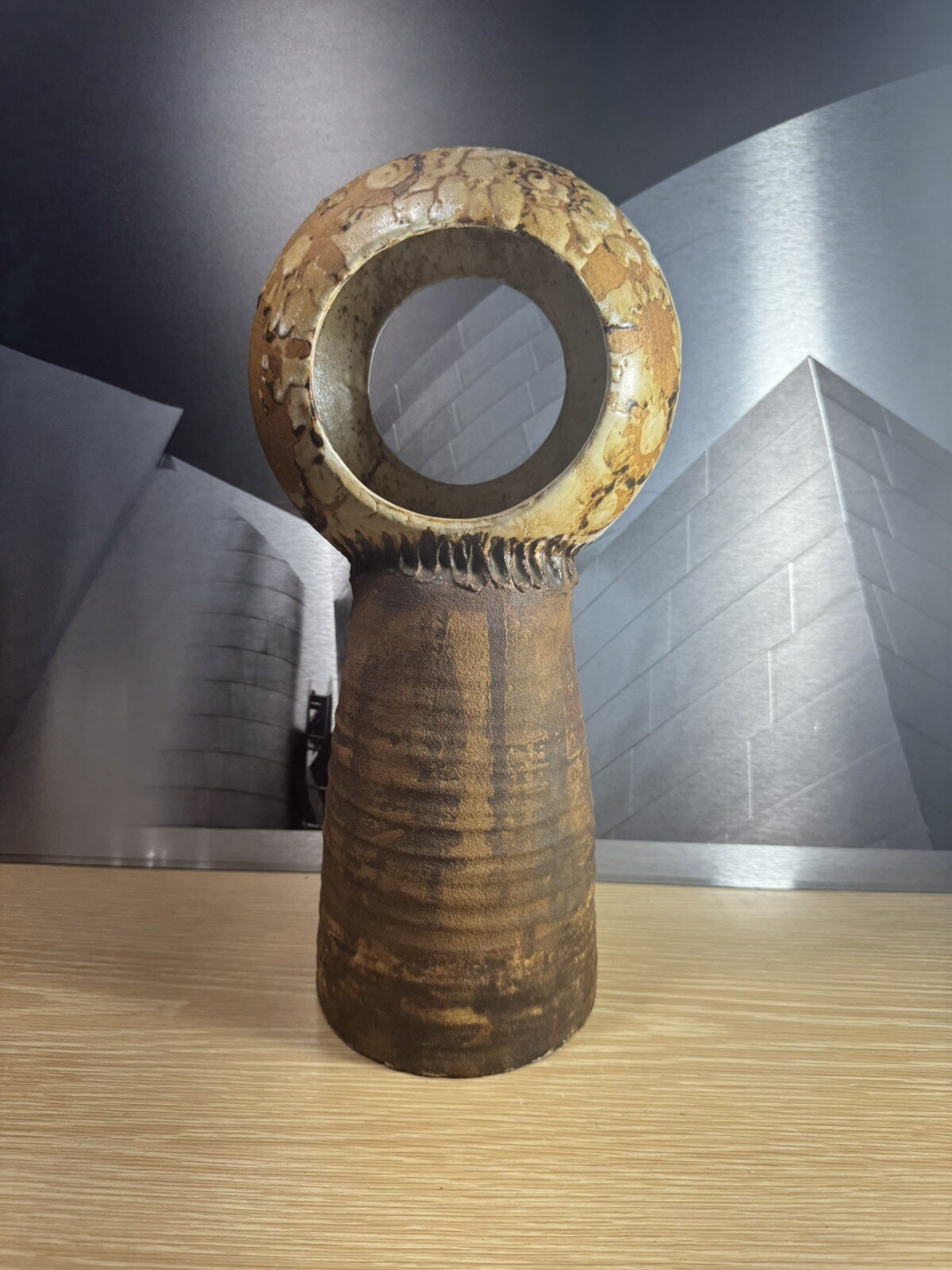 Vintage 1970s California Abstract Studio Pottery Mid-Century Sculpture