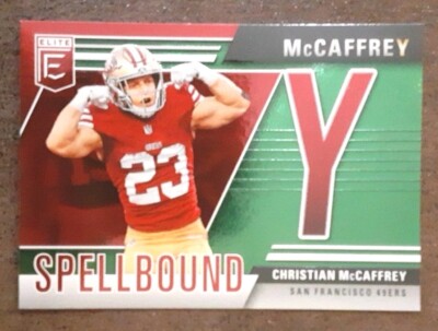 CHRISTIAN MCCAFFREY 2024 Panini Elite #20 Spellbound Green  Y  49ers.  B1B