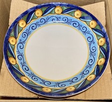 Set-4 Mediterranean Shallow Bowl Bowls 7.5” Diameter Made In Portugal Brand New