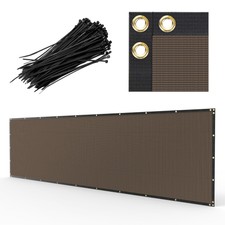 Black Green Beige Brown 4' 5' 6' 8' Fence Privacy Wind Screen Mesh Shade Cover