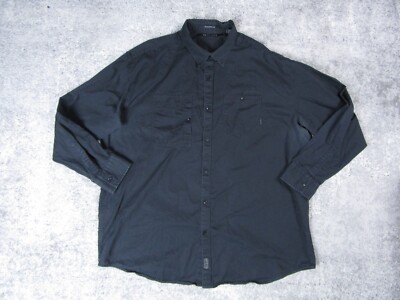 mens 3xl black dress shirt Men's Classic Fit Black 100% Cotton Dress Shirt