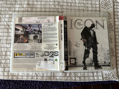 DEF JAM ICON Sony Playstation 3 PS3 Free Region ENGLISH CIB