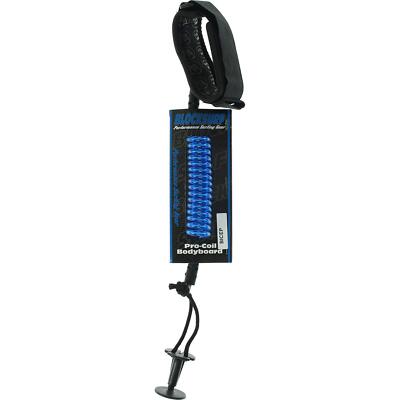 Block Surf Pro Coiled Bicep Bodyboard Leash M-Blue