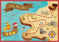 12 Einladungskarten Kindergeburtstag Pirat Geburtstagseinladungen Piratenparty
