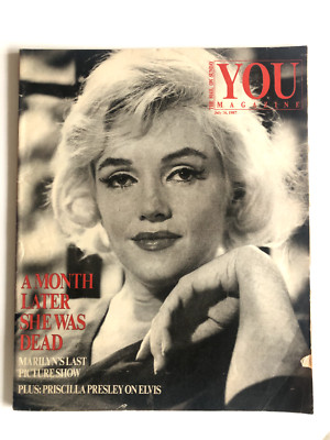 Marilyn Monroe Month Later She Was Dead You Magazine July 26 1987 Allan Grant
