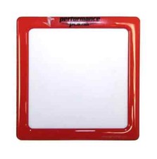 DEMCiflex 80/92mm Magnetic Fan Dust Filter - Brite Red Frame, White Mesh