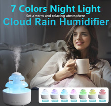 New Cloud Rain Humidifier for Bedroom, trickle water Humidifier Waterfall Lamp
