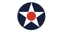 7" military us aircraft star 1940-1942 bumper sticker decal usa made