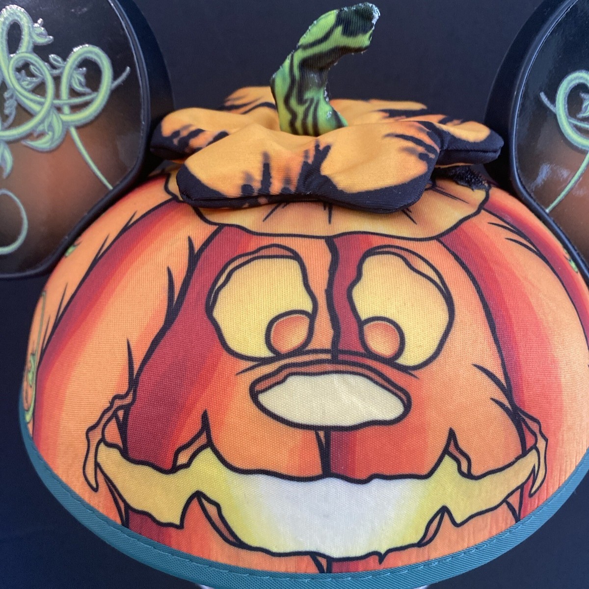 Disney Parks Halloween Pumpkin Chip & Dale Mickey Ears Hat  display picture 2