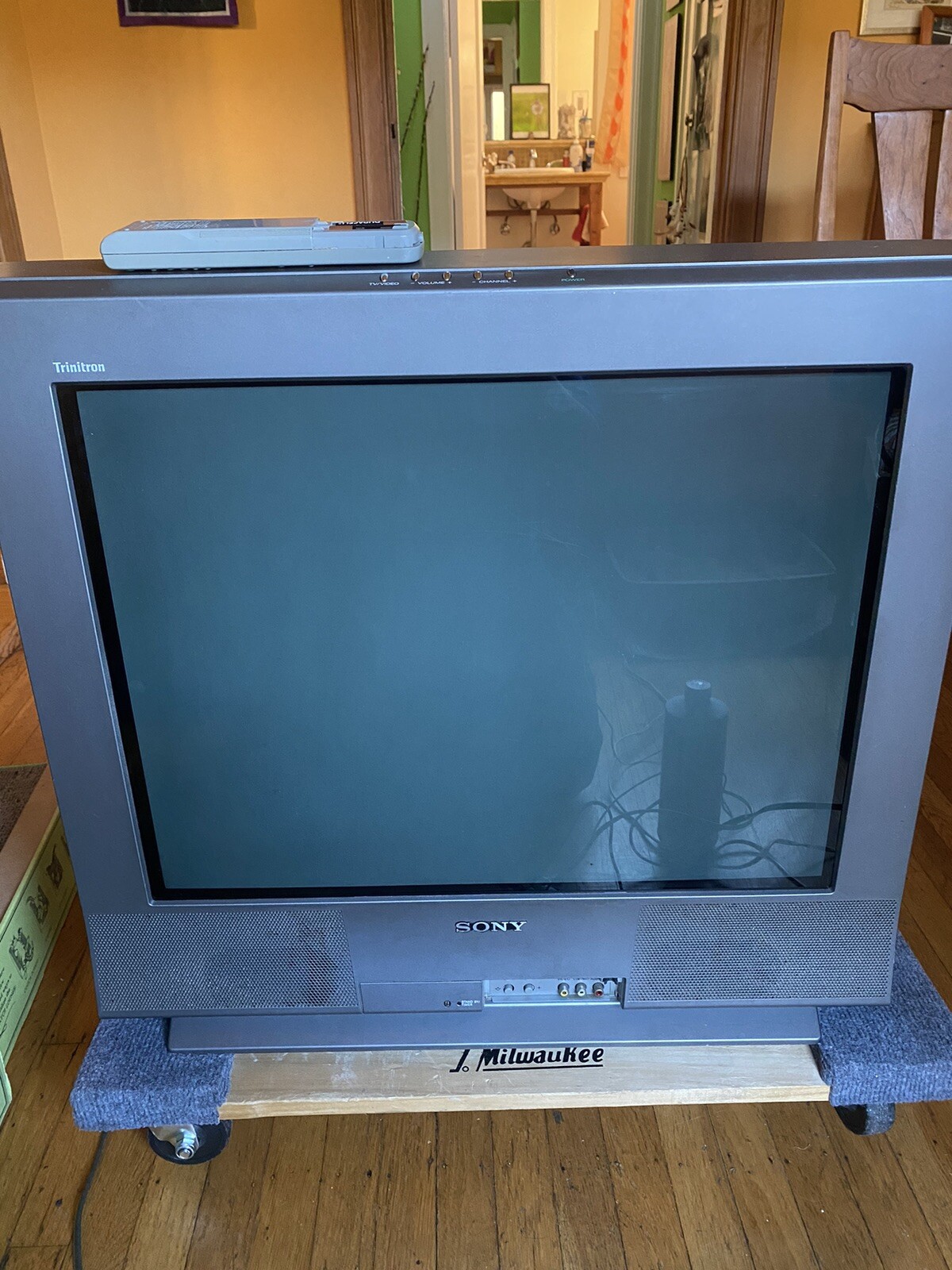 Sony Trinitron 27" KV27FS13 Wega Television Retro Gaming TV With Remote eBay