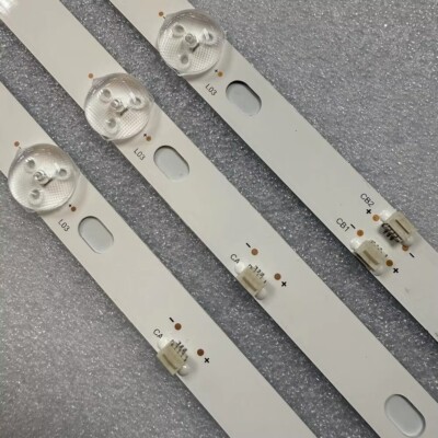 3pcs LED strip For Peerless 43 LED SMART 4K TV 4330 D43-M30 | eBay