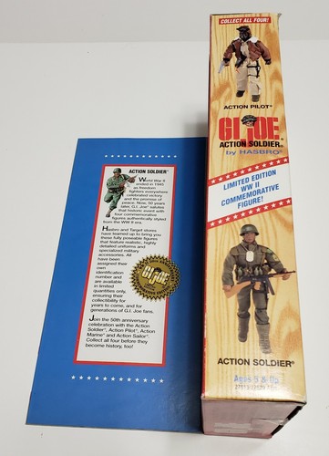 GI Joe ACTION SOLDIER WWII 50th anniversary limited edition NIB factory sealed - Picture 6 of 7