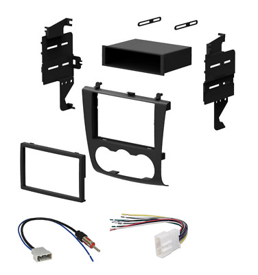 Car Radio Stereo Single Double DIN Dash Kit Harness for 2007-2013 Nissan Altima