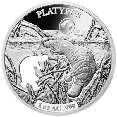SOLOMON ISL $5 2019 1oz Silver Shapes of Australia Platypus Cutout