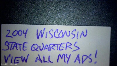 2004  WISCONSIN State Quarter errors  4 coins   SEE MY ''SELLERS OTHER ITEMS''