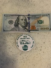 Vintage 1973 Grand Prix Monterey - Castrol GTX Can AM Super Vee Pin Button Rare