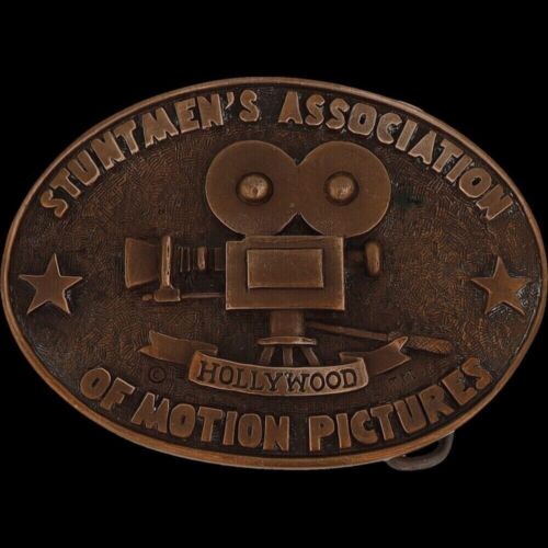 Boucle ceinture vintage cascadeurs hollywoodiens Assn Motion Pictures Sa Al Shelton - Photo 3 sur 6