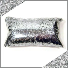 6oz Chrome Silver Metal Flake .025" Large Paint Additive Metallic Flakes (177ml)