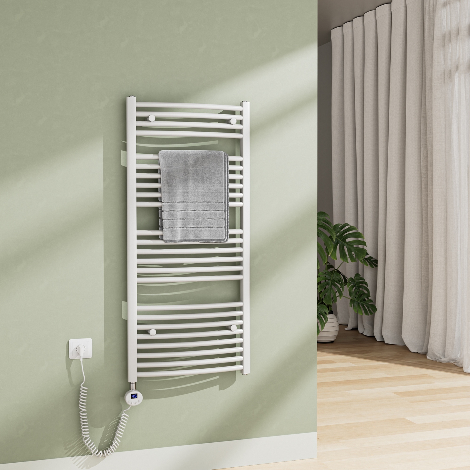Elektro Badheizkörper Handtuchtrockner Elektrisch Badezimmer Handtuchheizung Bad