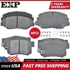 Front & Rear Ceramic Brake Pads For 2013 2014 2015 Honda Civic SI & EX Models