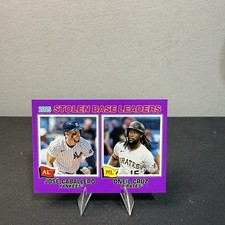 2026 Topps Heritage - Stolen Base Leaders #4 Light Purple Bordered