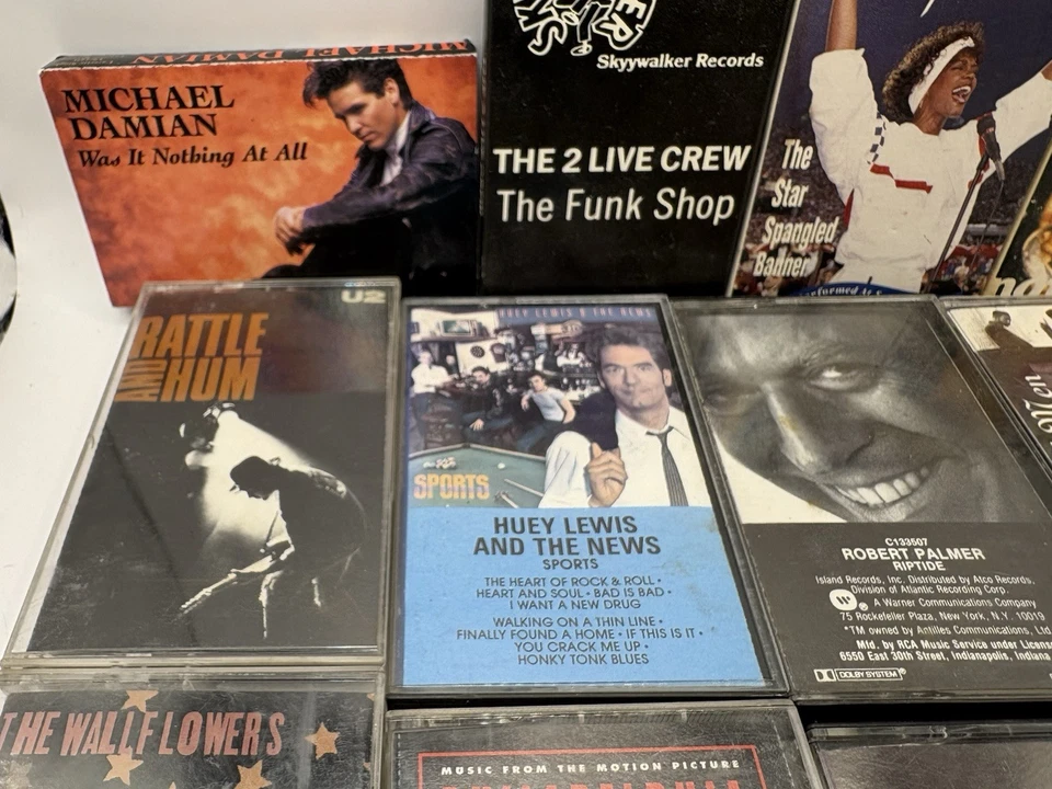 Cassette Lot of 16 - 2 Live Crew The Funk Shop, Eurythmics, U2, Huey Lewis - Imagem 3 de 4