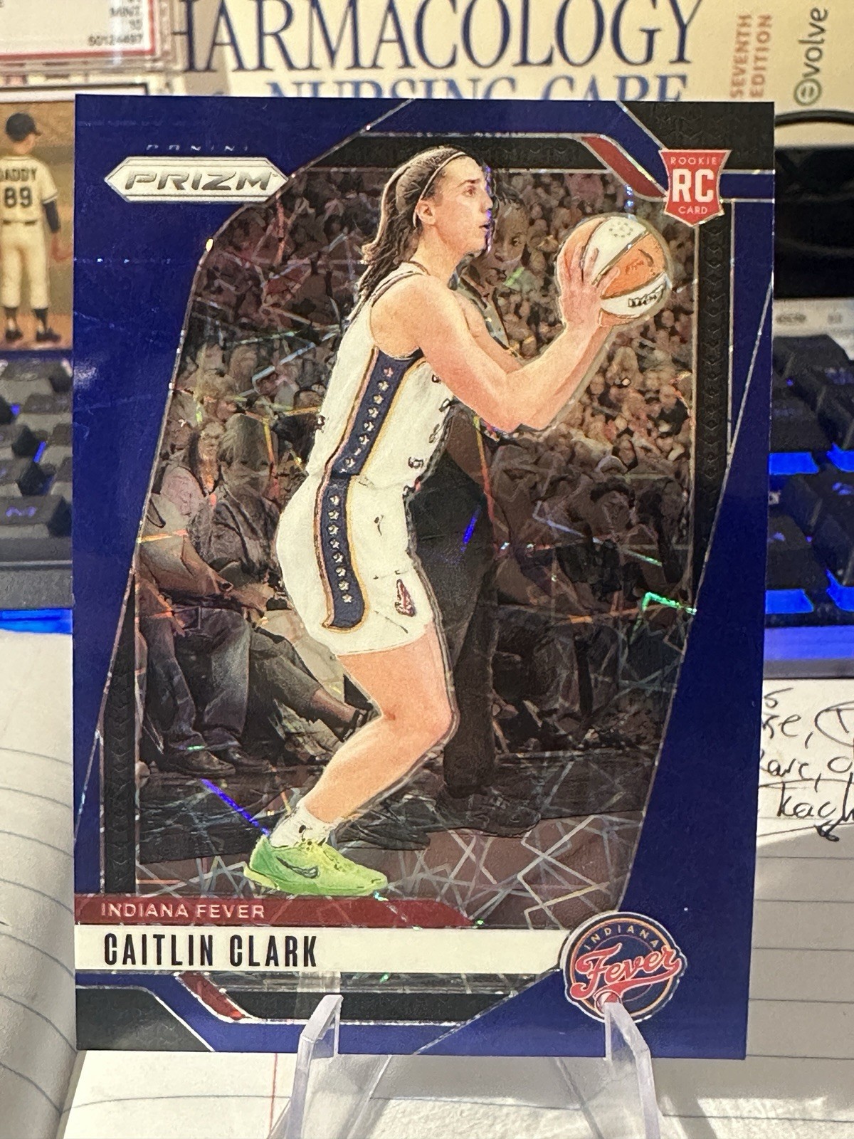 2024 Panini Prizm WNBA Caitlin Clark #22 Blue Velocity Prizm RC INDIANA FEVER